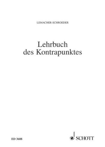 Lehrbuch des Kontrapunktes