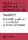 Die Entwicklung des Prinzips der Unmittelbarkeit i