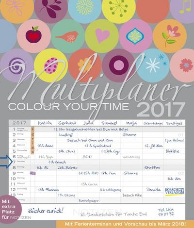 Multiplaner - Colour your time 2017