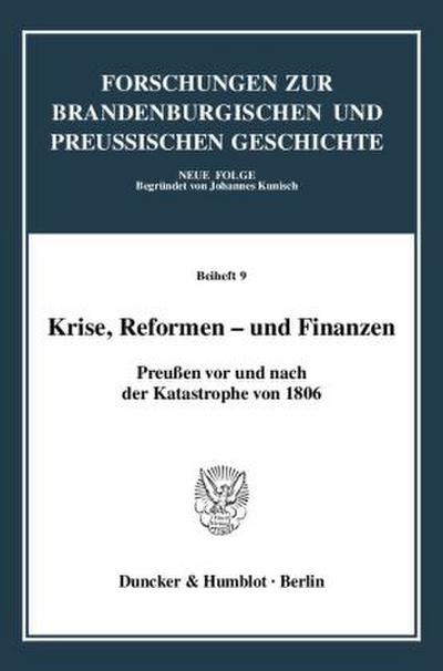 Krise, Reformen - und Finanzen.
