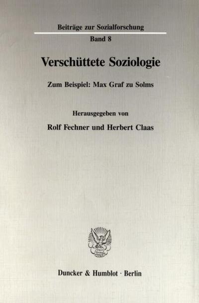 Verschüttete Soziologie.
