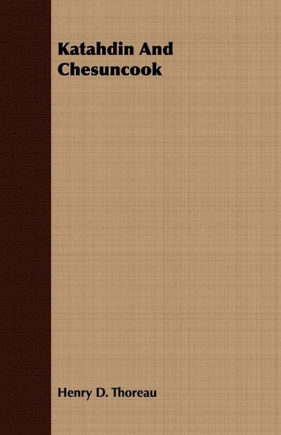 Katahdin And Chesuncook