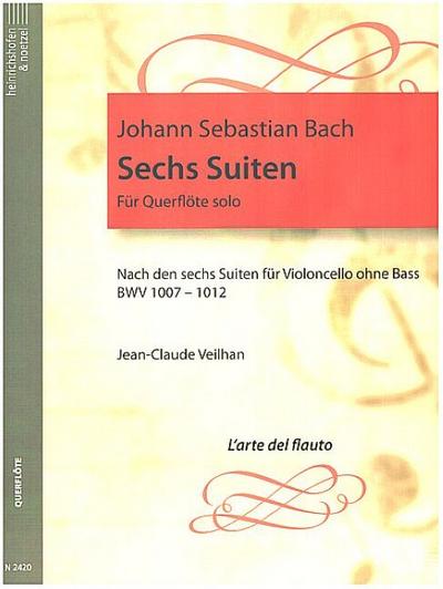 6 Suiten BWV1007-12 für Cello solofür Flöte solo