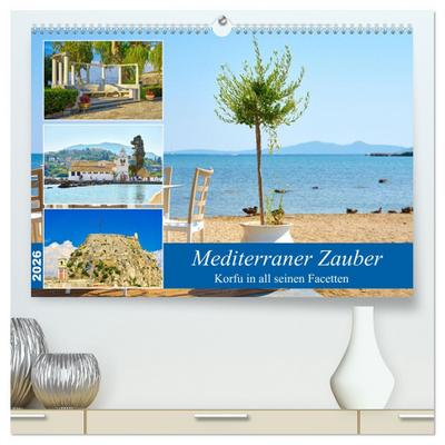 Mediterraner Zauber - Korfu in all seinen Facetten (hochwertiger Premium Wandkalender 2026 DIN A2 quer), Kunstdruck in Hochglanz