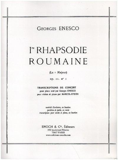Rhapsodie Roumaine la majeur op.11,1pour piano
