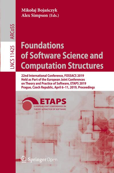 Foundations of Software Science and Computation Structures