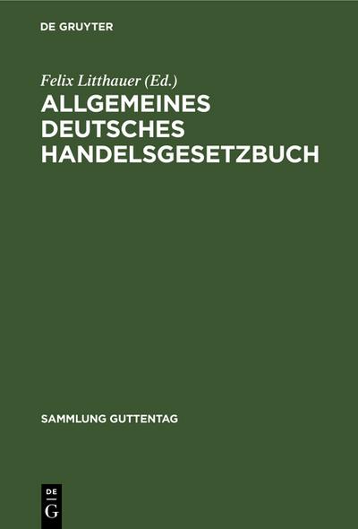 Allgemeines deutsches Handelsgesetzbuch