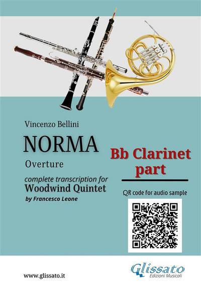 Bb Clarinet Part of "Norma" For Woodwind Quintet