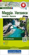 Kümmerly+Frey Wandertourenkarte 18 Maggia, Verzasc