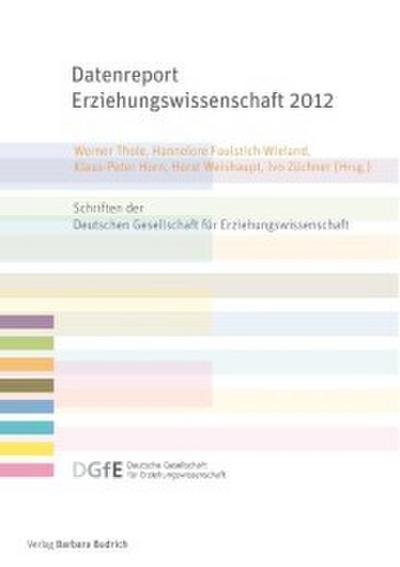 Datenreport Erziehungswissenschaft 2012
