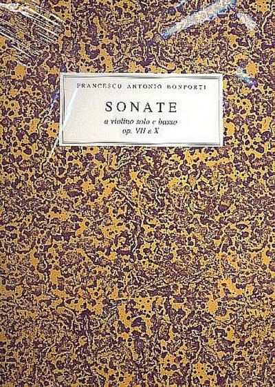Sonate op.7 e op.10 a violino soloe basso