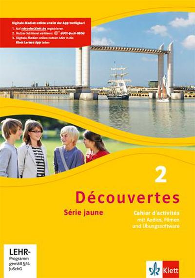 Découvertes 2. Série jaune (ab Klasse 6): Cahier d’activités mit MP3-CD, Video-DVD und Übungssoftware 2. Lernjahr (Découvertes. Série jaune (ab Klasse 6). Ausgabe ab 2012)