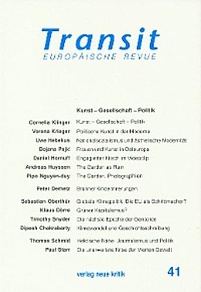 Transit 41. Europäische Revue