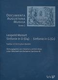Sinfonie D-Dur und Sinfonie G-Durfür Kammerorchester,  Partitur und kritischer Bericht