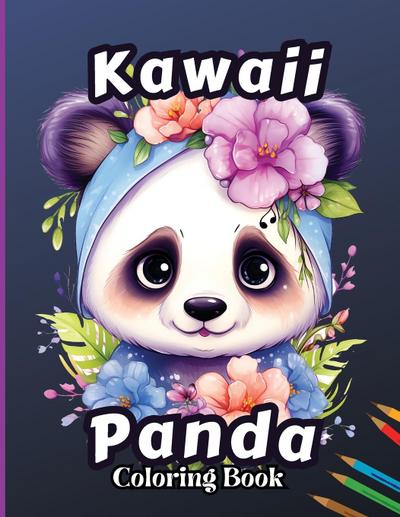 Kawaii Panda Coloring Book