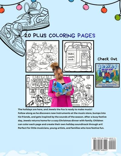 Jewel the Fox Christmas Coloring Book