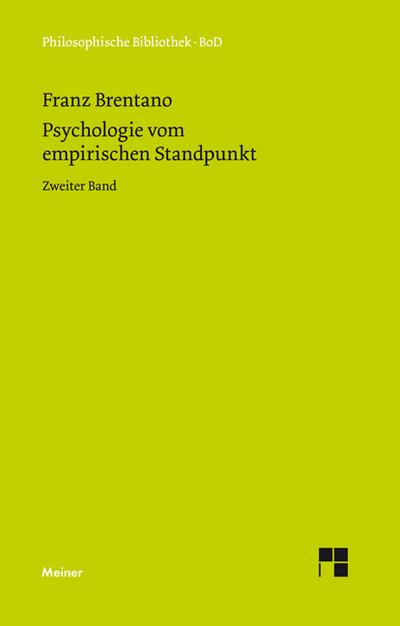 Psychologie vom empirischen Standpunkt 2