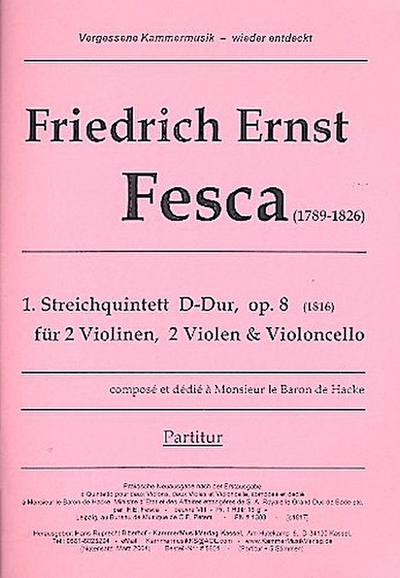 Streichquintett  D-Dur op.8 für 2 Violinen,2 Violas und Violoncello