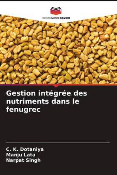 Gestion intégrée des nutriments dans le fenugrec