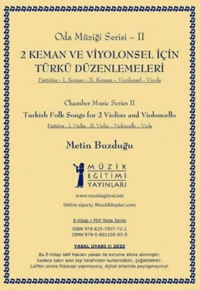 Buzdugu, M: 2 Keman ve Viyolonsel icin Türkü Düzenlemeleri