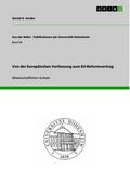 Von der Europäischen Verfassung zum EU-Reformvertr