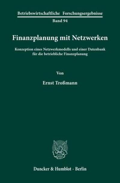 Finanzplanung mit Netzwerken.