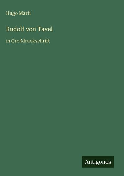 Rudolf von Tavel