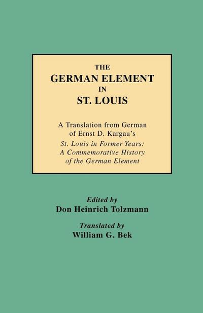 German Element in St. Louis