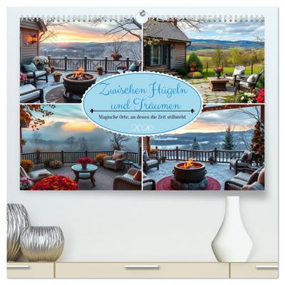 Zwischen Hügeln und Träumen - magische Orte, an denen die Zeit stillsteht (hochwertiger Premium Wandkalender 2026 DIN A2 quer), Kunstdruck in Hochglanz