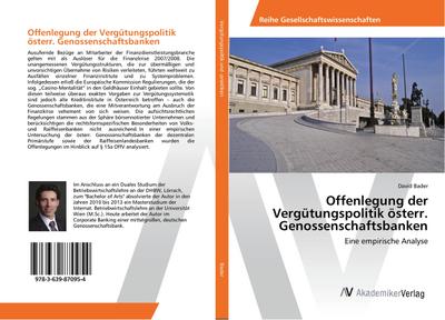 Offenlegung der Vergütungspolitik österr. Genossenschaftsbanken