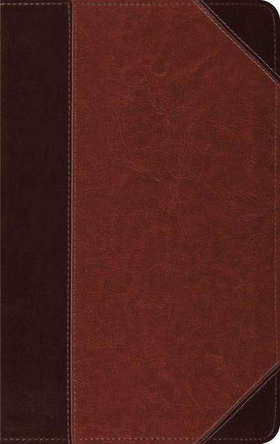 ESV Thinline Bible, Red Letter (Trutone, Brown/Cordovan, Portfolio Design)