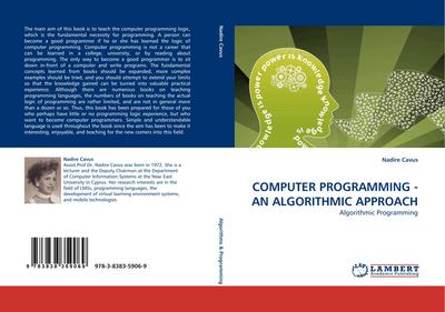 COMPUTER PROGRAMMING - AN ALGORITHMIC APPROACH