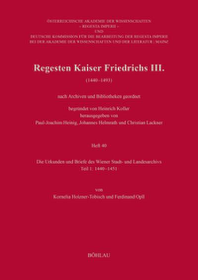 Regesten Kaiser Friedrichs III. (1440-1493)