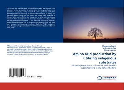 Amino acid production by utilizing indigenous substrates