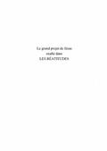Le grand projet de jesus exalte dans les