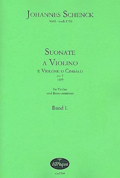 Suonate a violino e violone (cimbalo)op.7 Band 1 (Nr.1-8) für Violine und Bc