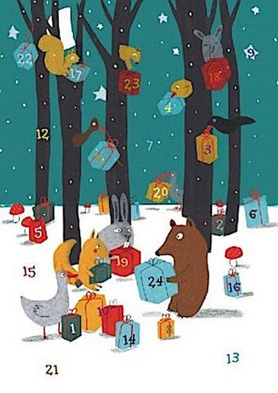 Weihnachten bei den Tieren im Wald