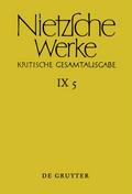 Friedrich Nietzsche: Nietzsche Werke - Arbeitsheft W I 8