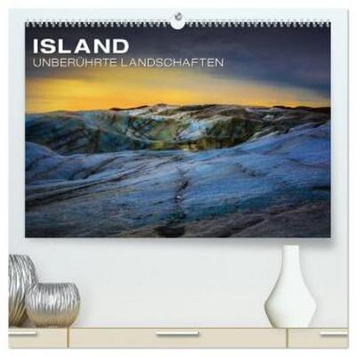 Island - Unberührte Landschaften (hochwertiger Premium Wandkalender 2026 DIN A2 quer), Kunstdruck in Hochglanz