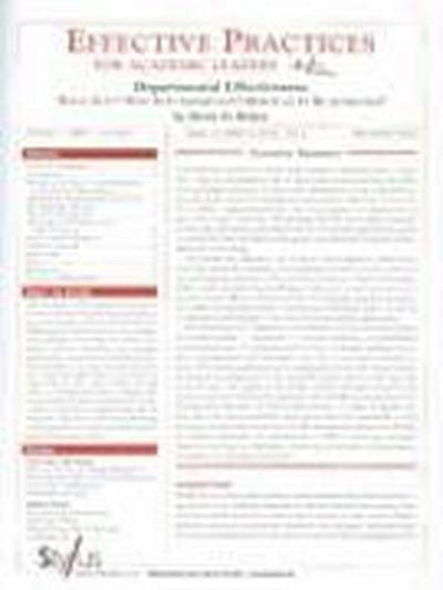 Effective Practices for Academic Leaders
