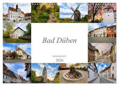 Bad Düben Impressionen (Wandkalender 2026 DIN A3 quer), CALVENDO Monatskalender