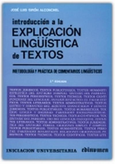 Introducción a la explicación lingüística de textos
