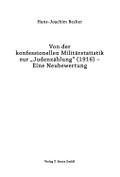 Von der konfessionellen Militärstatistik zur "Judenzählung" (1916) -  Eine Neubewertung