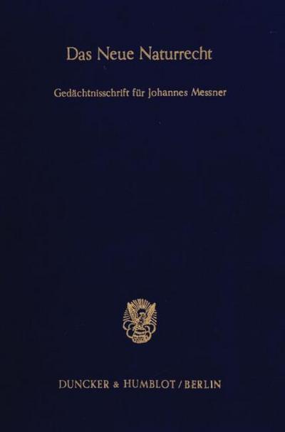 Das Neue Naturrecht.