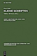 Dichtung des Hoch- und Spätmittelalters