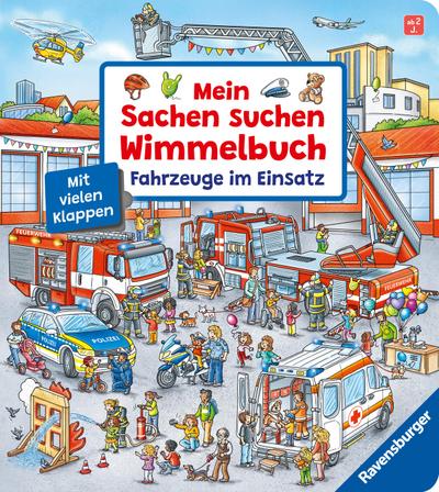 Mein Sachen suchen Wimmelbuch: Fahrzeuge im Einsatz