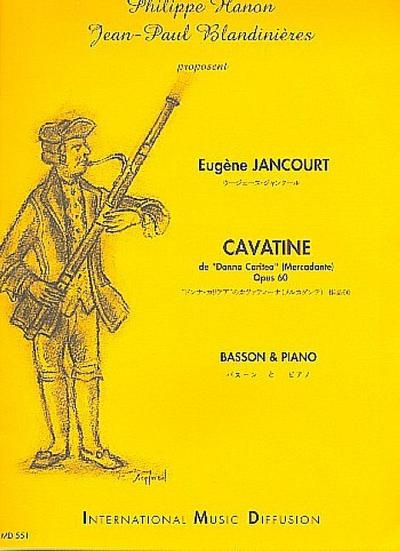 Cavatine de Donna Caritea op.60pour basson et piano
