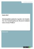Medizinphilosophische Aspekte des Suizids. Hat der