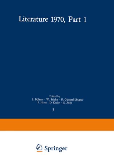 Literature 1970, Part 1. Pt.1