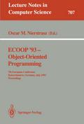 ECOOP ’93 - Object-Oriented Programming